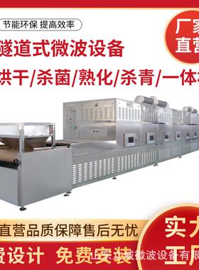 小麦胚芽烘焙熟化一体机LW-30HMV型微波烘干设备厂家现货