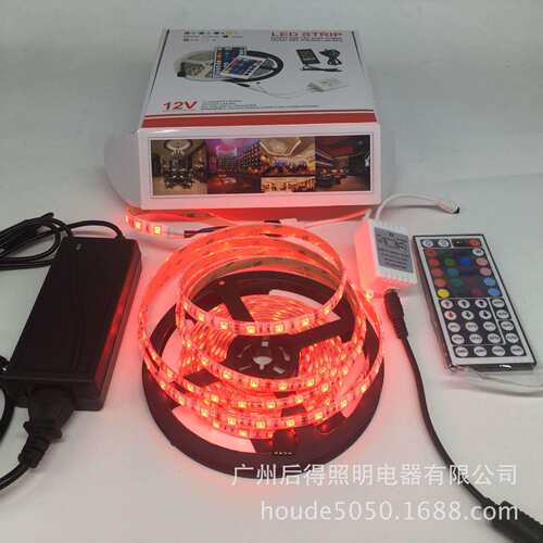led灯带5050RGB套装12V60灯流水灯条幻彩广告电视背光灯可调光