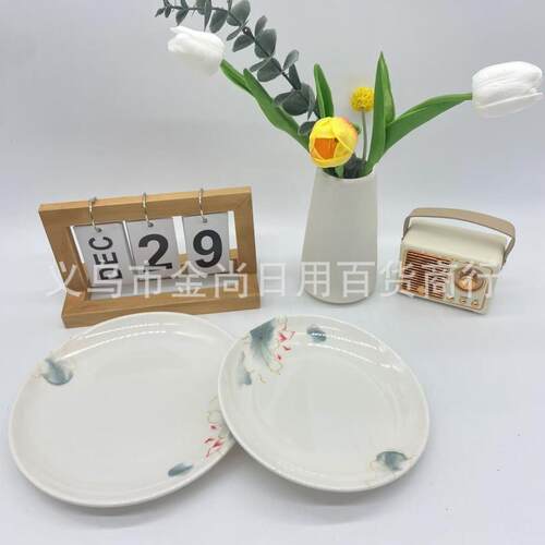 Melamine irregular-shaped plate, plastic snack and cold dish
