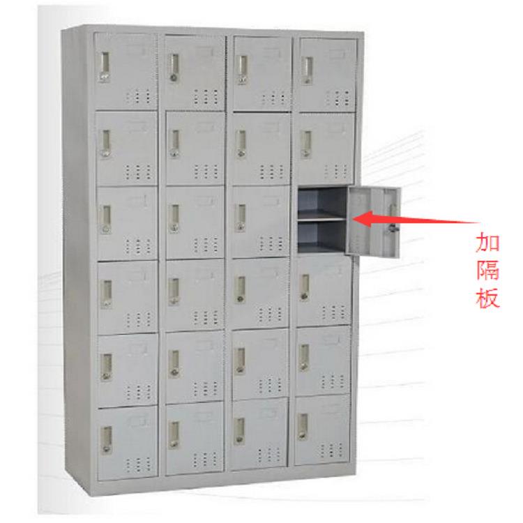 深圳东莞铁皮柜员工学生宿舍车间公共场所24门鞋柜储物柜18门柜