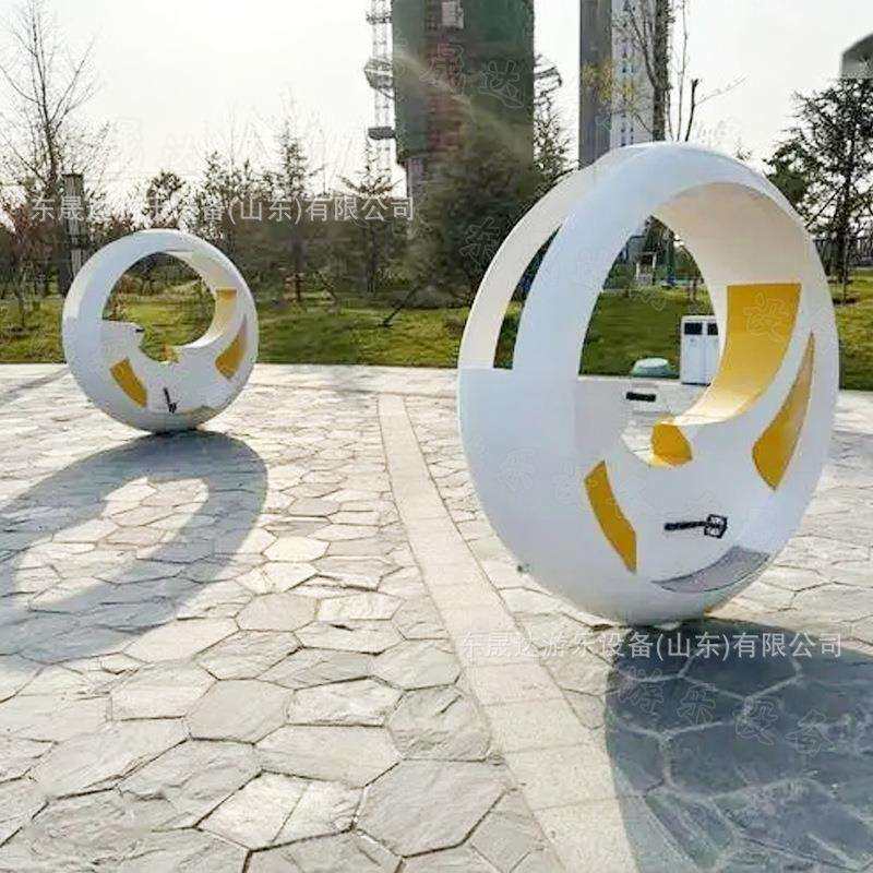 不锈钢喷泉单车 游乐场小区广场亲子儿童无动力脚踏互动游乐设施