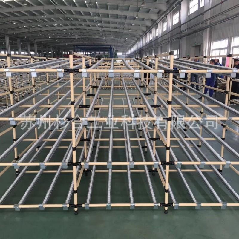 流利条架厂家 流利货架车间滑动带滚轮滚筒式架厂重型流利条货架