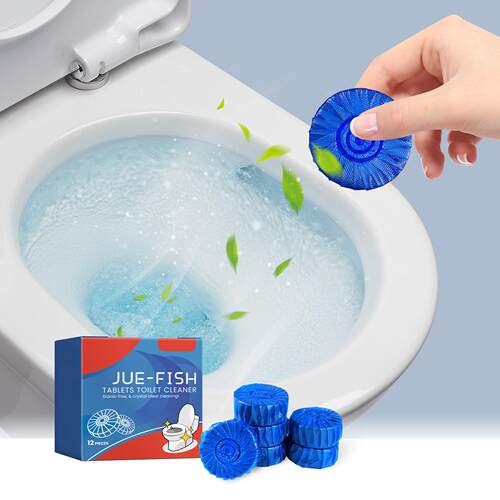 Jue-Fish Toilet Cleaning Tablets - For Home Use, Cleans and
