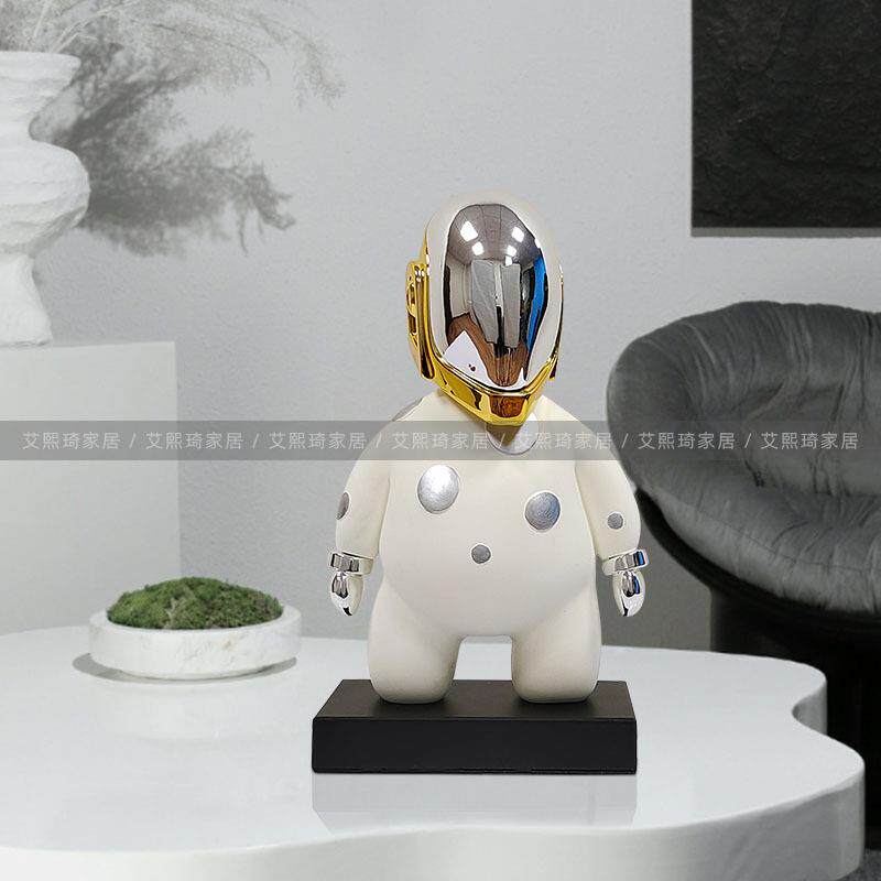 简约现代外星人抽象人物雕塑售楼处客厅玄关桌艺术摆件软装饰品