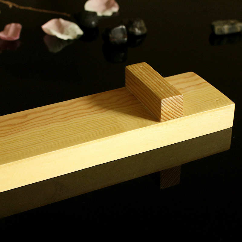 大韩式白木长条寿司盛台泡菜米糕煎饼盘子凉菜碟寿司盘小木舟