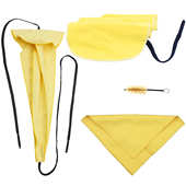 笛头刷乐器保养用品 擦布 萨克斯管内清洁4件套立体通条布 通条布