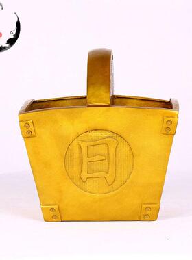 直供仿古粮斗 日进斗 金粮斗 铜制粮斗 客厅家居工艺品摆件