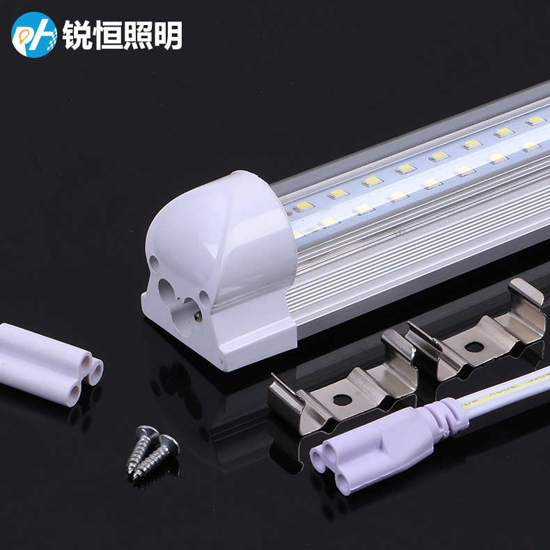led灯管T8一体化双排灯珠0.9m1.2m日光灯管商超停车场节能灯直供