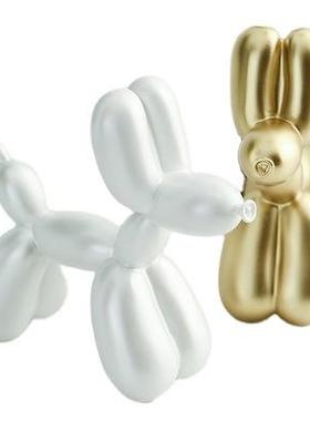 0ins北欧创意树脂气球狗摆件客厅卧室酒柜奶茶店桌面装饰批量