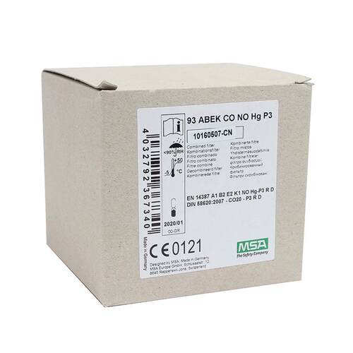 MSA梅思安过滤罐滤毒罐10160507-CN 93ABEK-CO-NO-Hg/St面罩配件
