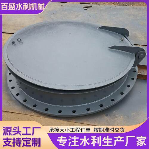 源头厂家钢制拍门不锈钢污水处理设备管道止水防倒灌自动开启拍门