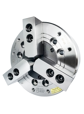 三爪中实气动卡盘5寸6寸8寸10寸130160数控普通车床大行程