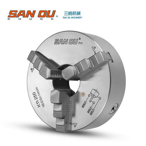 三鸥Pro sanouPro K11-125手动三爪高精度（0.03mm内）耐用型卡盘