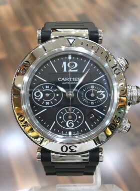 先鉴后发9.8新卡地亚帕莎系列W31088U2自动机械男士手表二手正品