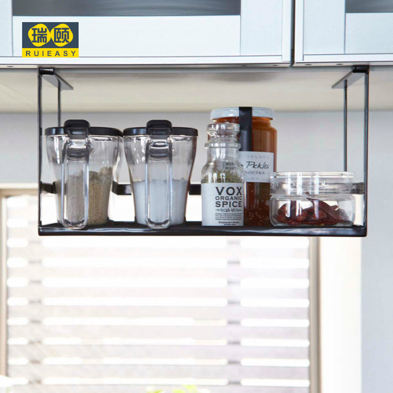 现代简约厨房吊柜挂架多功能收纳置物篮框免打孔厨房日用品调料架,厨房/烹饪用具,抹布架/厨房清洁收纳架,淘宝优惠券,粉丝福利购,淘宝优惠卷