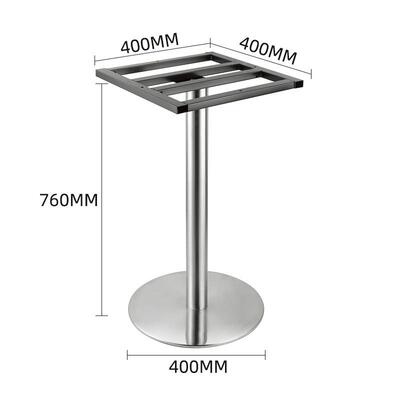 DVU不锈钢桌脚支架桌西餐大理石艺桌腿支厅架餐铁吧台柱快餐桌脚