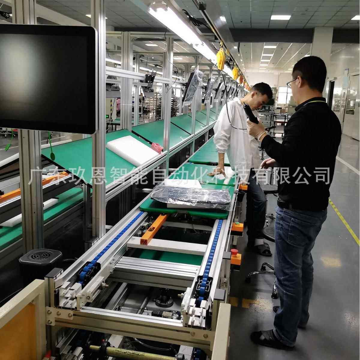 液显示屏LD示器组装老化测试总装线商晶显示屏总业显示大E显屏生