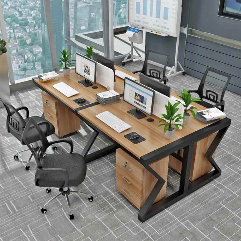 厂家职员办公桌椅组合多人工位员工电脑桌2/4/6人位屏风