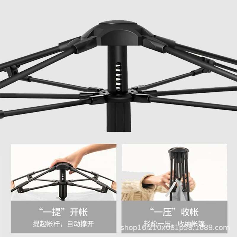 通风开户外帐篷全自动便携式批发现货露营一厅折叠速一室公园防晒