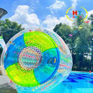 2023新款夏季 彩色三气室水上滚筒 游乐园景区超市 工厂直销