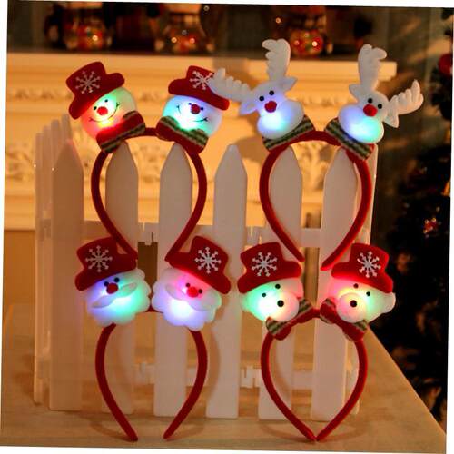 christmas decoration Christmas headband buckle with lights