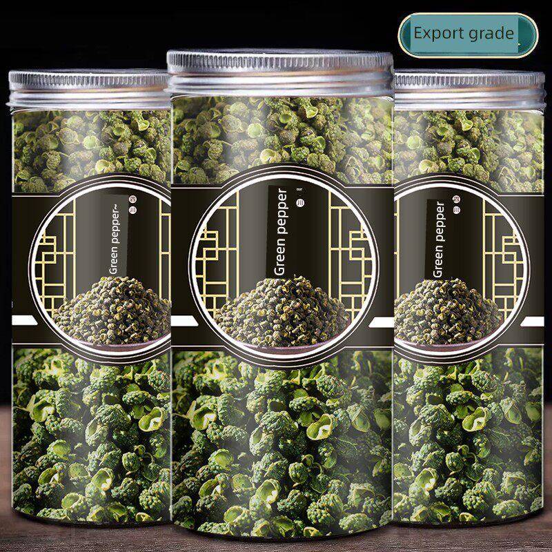青花椒出口级四川青花椒罐装100g藤椒散装特麻汉源绿麻椒粒干