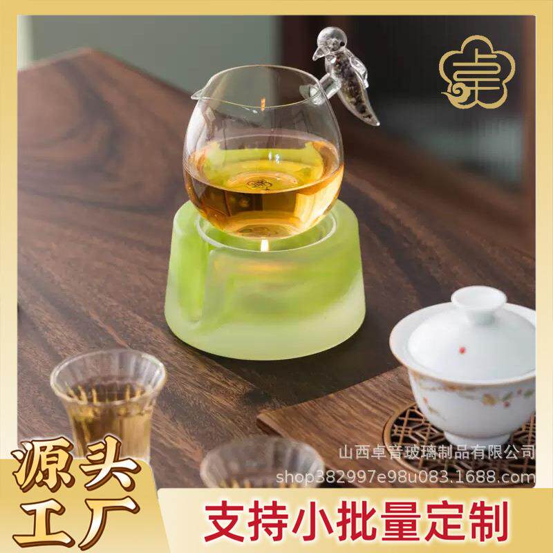 琉璃蜡烛煮茶炉温茶炉茶道零配加热底座暖茶炉保温炉温酒器烤茶器