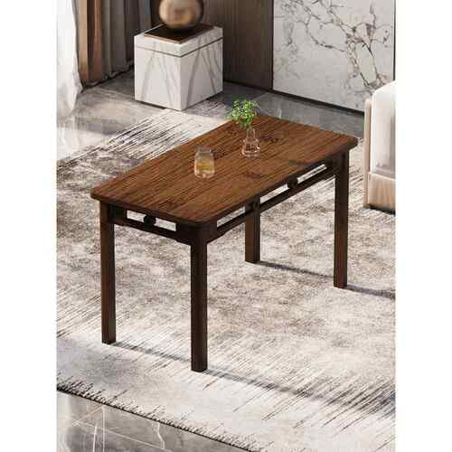 A10L茶桌新中式家用方桌吃饭餐桌书桌学习桌实木简约茶几电脑桌小