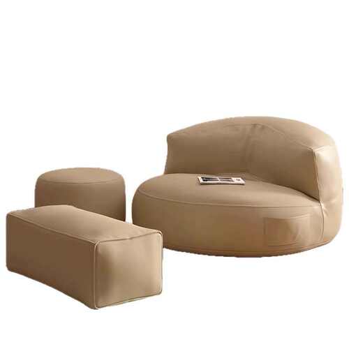 懒人沙发阳台可躺可睡榻榻米坐垫卧室小户型网红黑色单人沙发椅子