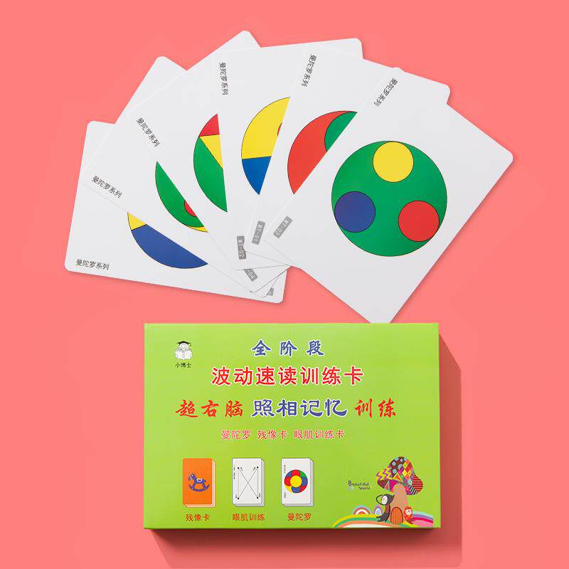 曼陀罗卡片训练图照相机记忆力卡右脑开发玩具闪卡视觉儿童小学生