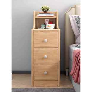 床头卧柜简约室边柜沙发边柜家床用纳储物柜夹缝收实木RPK柜子出