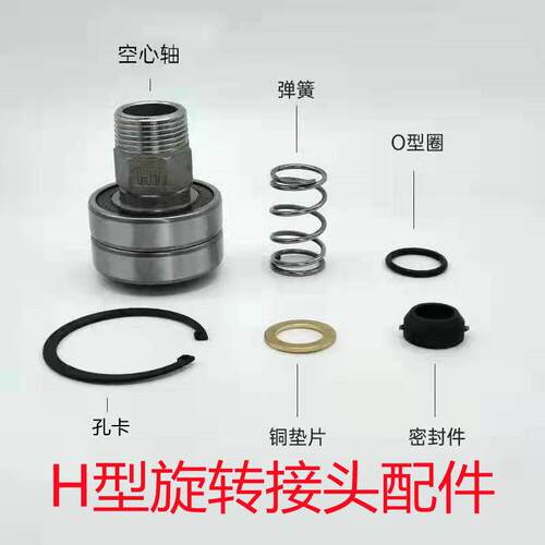 HDHSHSGF型旋转接头配件高压高温高速360度冷却水空气油铜外螺纹