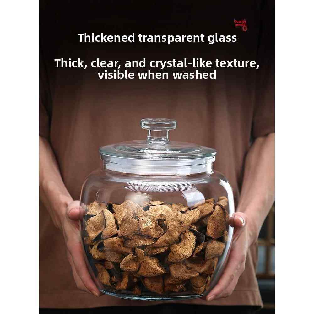 玻璃密封罐防潮无铅陈皮罐大口10斤15公斤家用茶粮储藏泡菜罐,厨房/烹饪用具,密封罐,淘宝优惠券,粉丝福利购,淘宝优惠卷