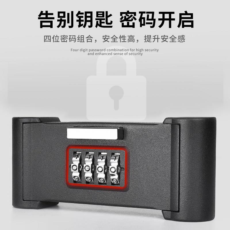 密码锁挂锁玻璃门锁防撬水防锈U型锁具加办公门室防家用大长防盗