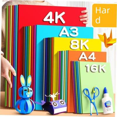 A4/A3 Card Paper 4 Intense Colour Paper Sheets Craft Paper