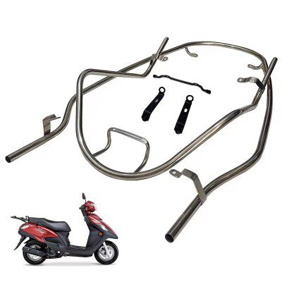 适用豪爵VF125保险杆HJ125T-25护杆新款保险架精品不锈钢护杠