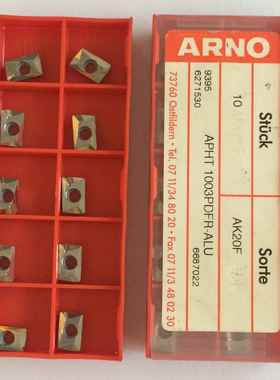 热卖原装ARNO数控铝用铣刀片 APHT1003PDFR ALU AK20F 处理