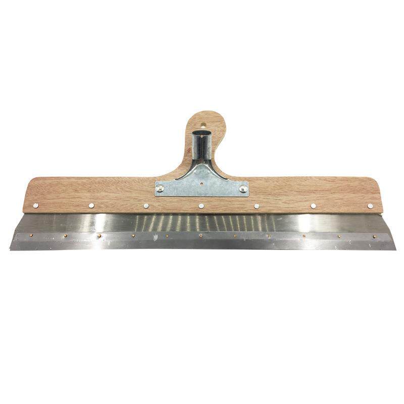 自流平水泥施工工具刮胶板 木柄 不锈钢刮板 耙子 施工抹平手工具