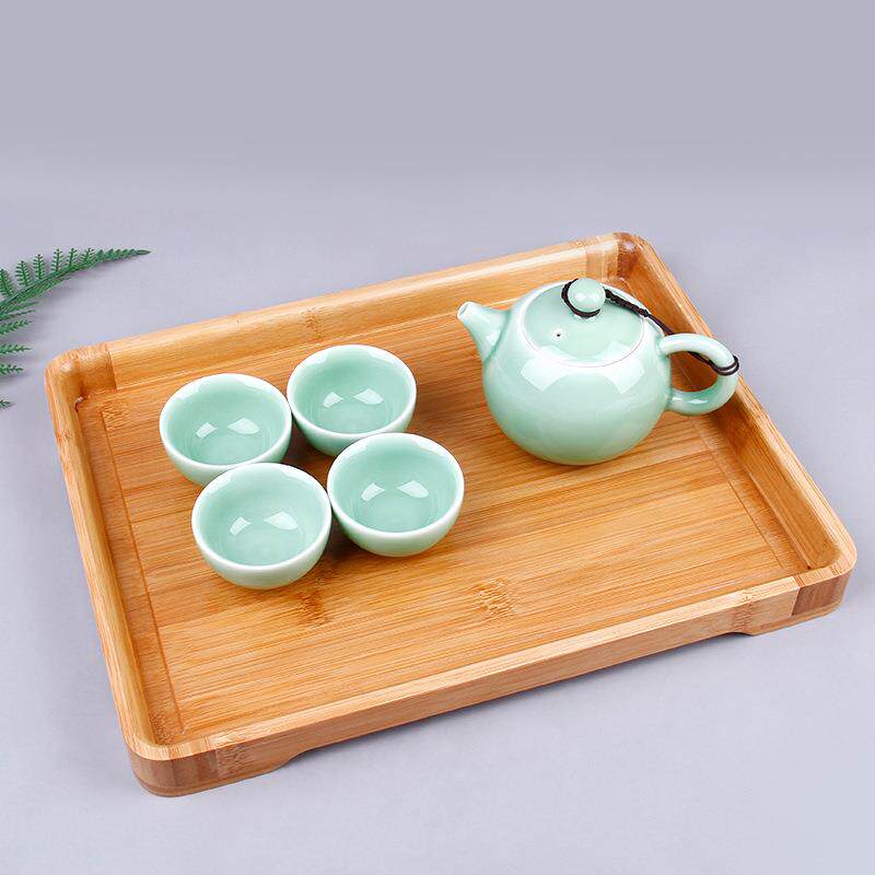 圆角竹木托盘家用餐具茶具茶盘餐厅酒店面包奶酪实木托盘