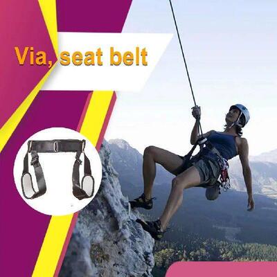 Climbing Harness Multifunctional Professional Black Outdoor