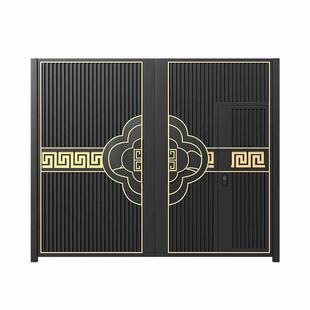 铝合金别墅庭院大门双开院子大门铝艺门头农村自建房大门户外门楼