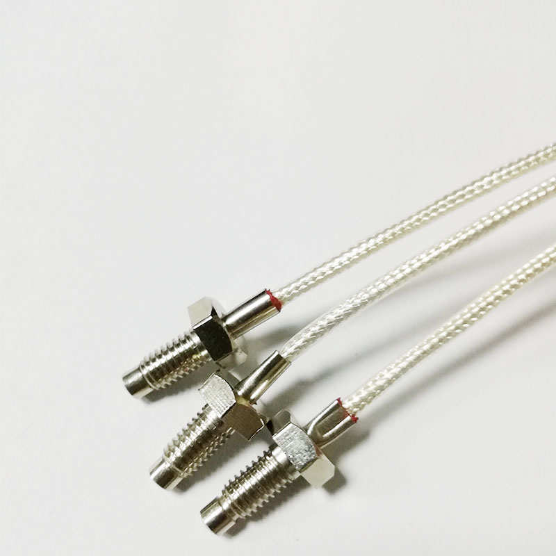 PT100螺钉式温度探头PT1000温度传感器M6螺钉高精度工业测温探头