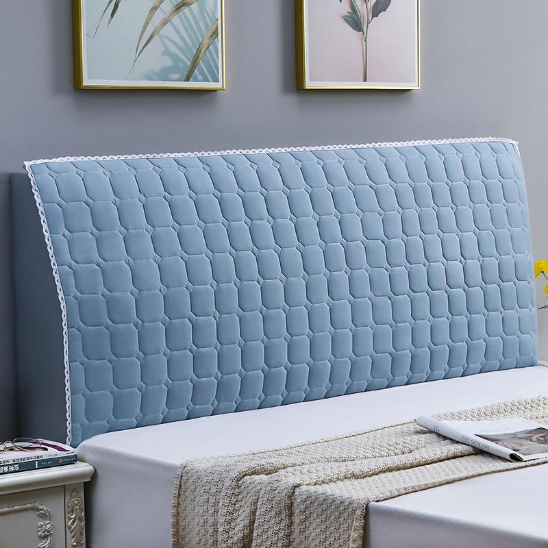 2025新款简约床头罩床靠背罩木床头保护套纯色棉布床头套防尘遮丑