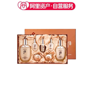 whoo后天气丹花献光彩紧颜礼盒水乳面霜7件套装 补水 保湿