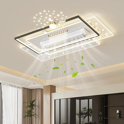 客厅智能无叶风扇灯家用全屋套餐现代简约2025新款风扇灯中山灯具