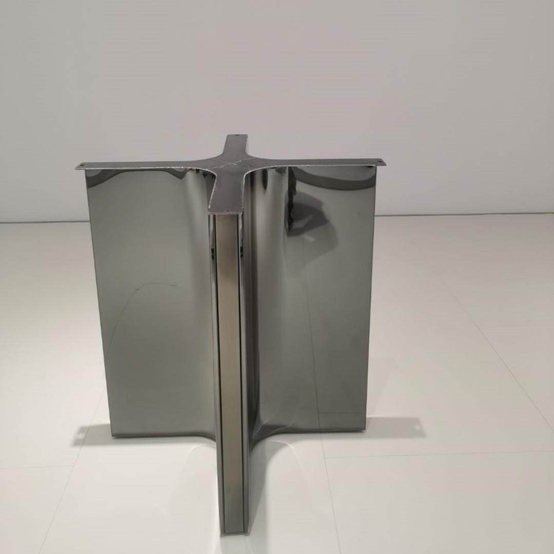 工厂零售轻奢不锈钢餐台脚支架设计师款桌腿家用餐桌金属底座