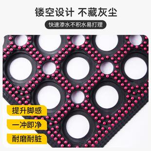 通用型家用子入户蹭泥土踏外地别墅豪沙宅室垫橡胶镂外空防滑耐磨