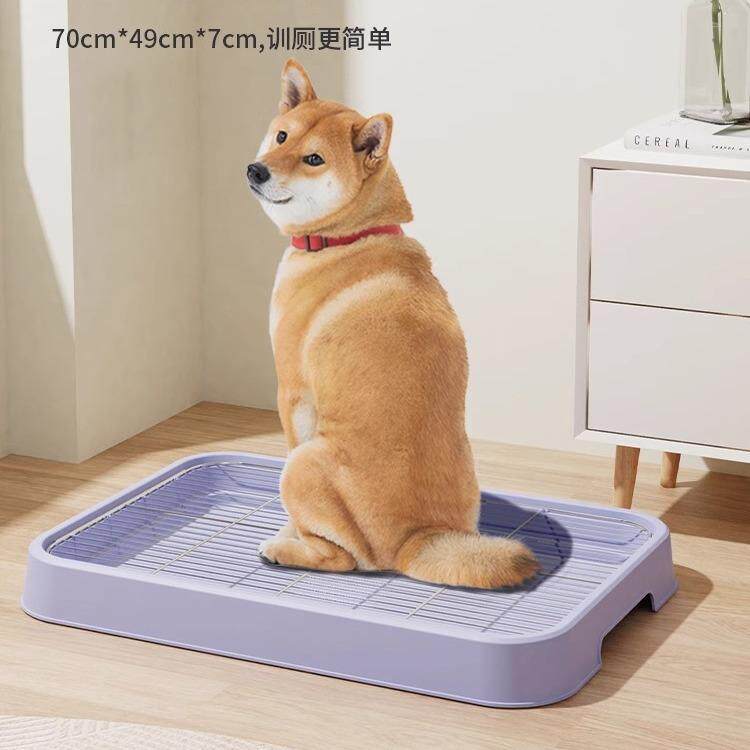 狗厕所防尿溅带立柱可冲洗家用平板式狗狗尿盆便盆工厂犬用