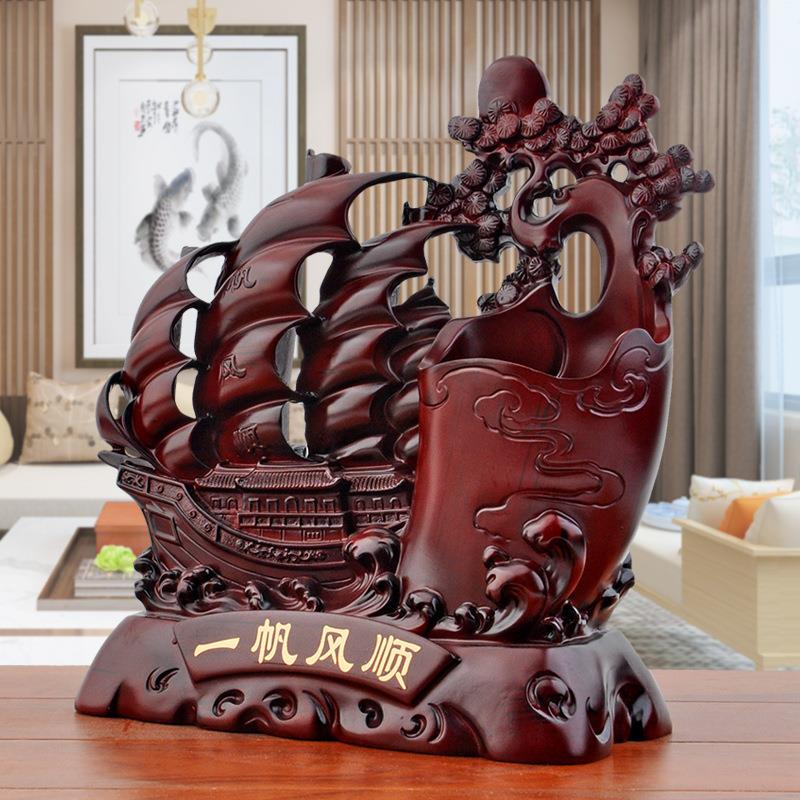 包邮一帆风顺创意笔筒摆件老板办公桌面装饰品送老师教师商务礼品