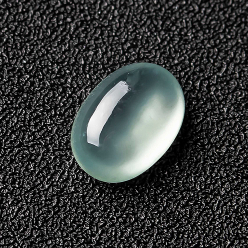 翡翠蛋面缅甸正品天然A货老坑冰种可镶嵌戒指吊坠戒面蛋面 0.83g